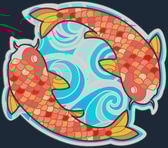 Sticker | Twin Koi
